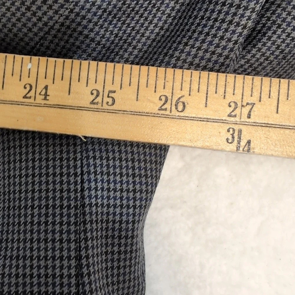 Baracuta‎ 100% Wool Gray Blue Houndstooth Blazer Sport Jacket 52R